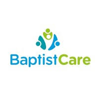 BaptistCare logo with a blue and green design on a white background